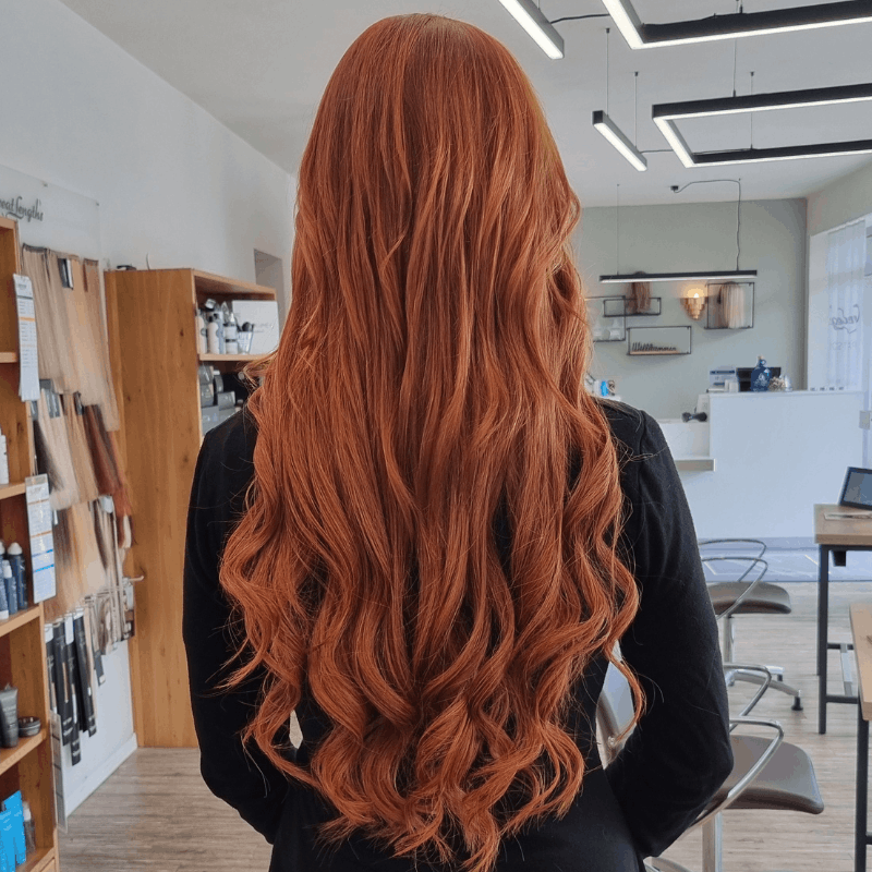 Haarverlängerung mit Tressen